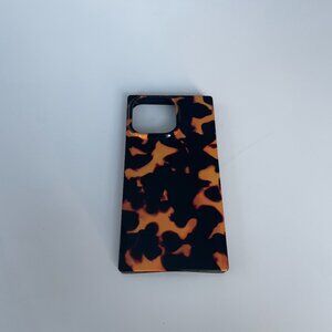 FLAUNT SQUARE Tortoise print iphone case